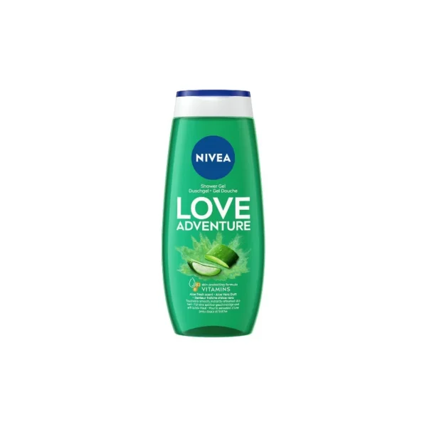 Nivea Love Adventure Refreshing Shower Gel 250ml – With Aloe Vera & Vitamins C & E (Imported)