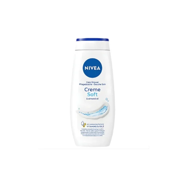 Nivea Creme Soft Care Shower 250ml – With Natural Almond Oil for Touchably Soft Skin (Imported)