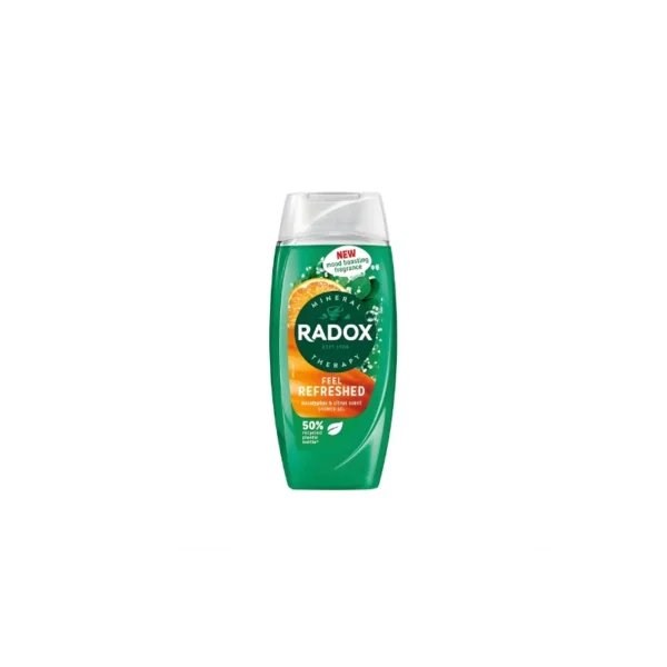Radox Mineral Therapy Feel Refreshed Shower Gel 225ml – With Eucalyptus & Watermint for Instant Vitality (Imported)