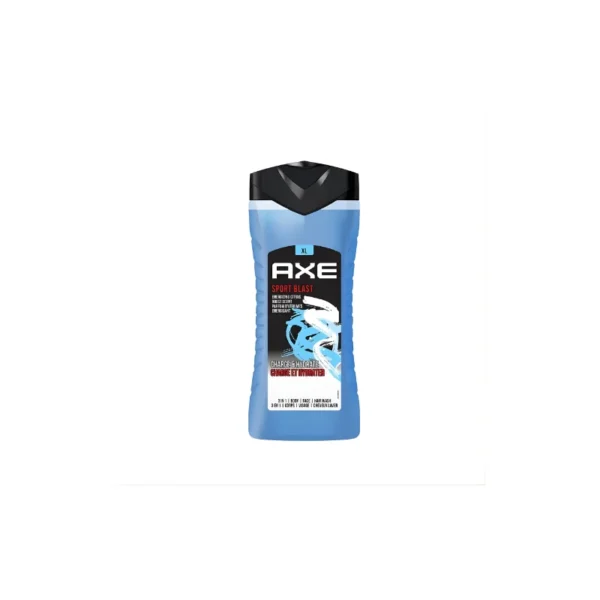 Axe Sport Blast 3-in-1 Body, Face & Hair Wash 400ml – Energizing Citrus Boost & 12-Hour Freshness (Imported)