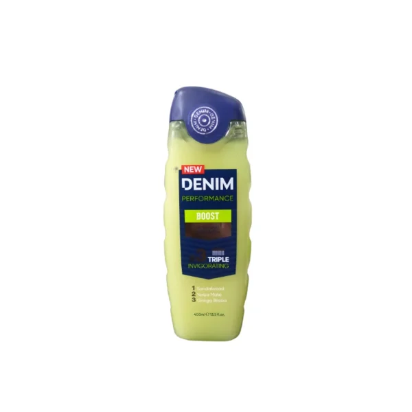 Denim Boost 2-in-1 Body & Face Wash 400ml – With Energy Minerals & Revitalizing Caffeine (Imported)