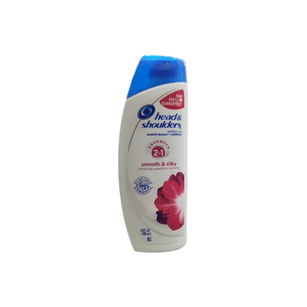 Head & Shoulders Smooth & Silky Anti-Dandruff Shampoo 400ml – 24-Hour Frizz Control & 100% Flake-Free (Imported)
