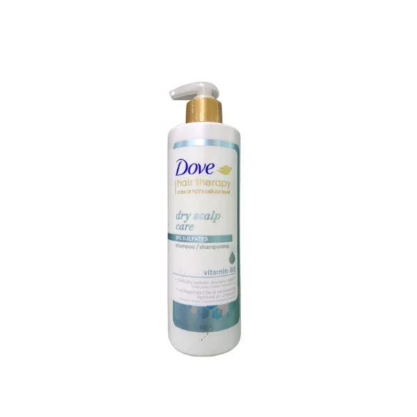 Dove Hair Therapy Dry Scalp Care Anti-Dandruff Shampoo 400ml – US Variant with Vitamin B3 & Niacinamide for Scalp Health (Imported)