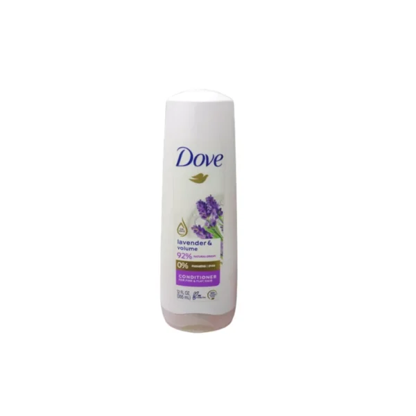 Dove Hair Therapy Lavender & Volume Conditioner 355ml – USA Edition with 92% Natural Origin Ingredients for Full, Bouncy Hair (Imported)