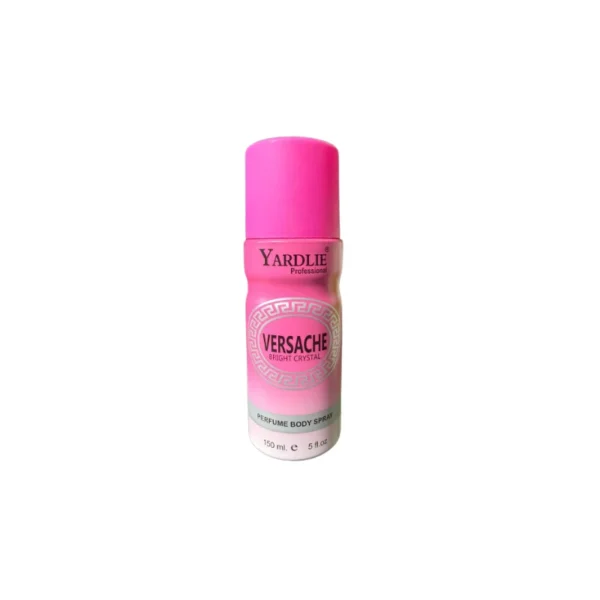 Yardlie Professional Versache Bright Crystals Body Spray 150ml – Sparkling Floral & Fruity Fragrance for Women