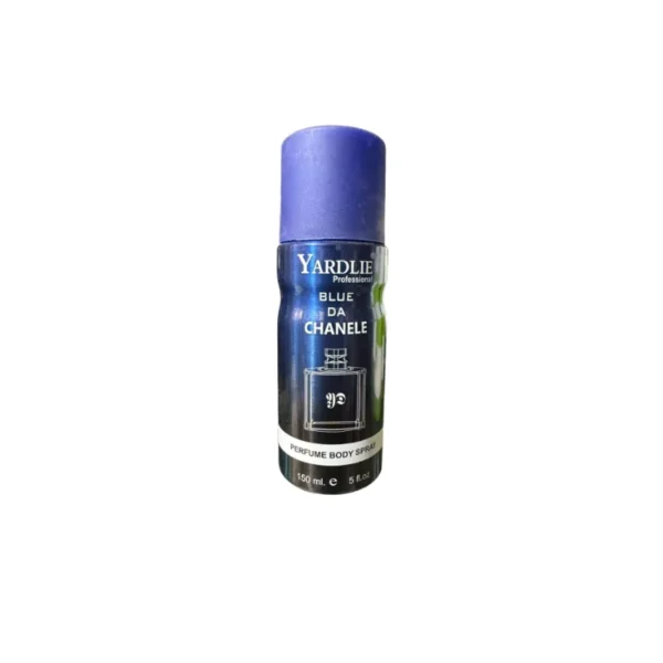 Yardlie Professional Blue Da Chanele Body Spray 150ml – Modern Woody & Aromatic Fragrance for Men