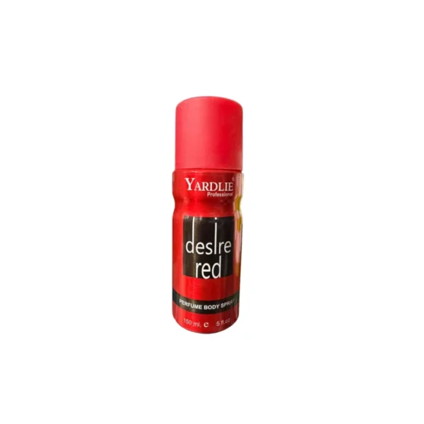 Yardlie Professional Desire Red Body Spray 150ml – Bold, Passionate & Ambery Fragrance for Men