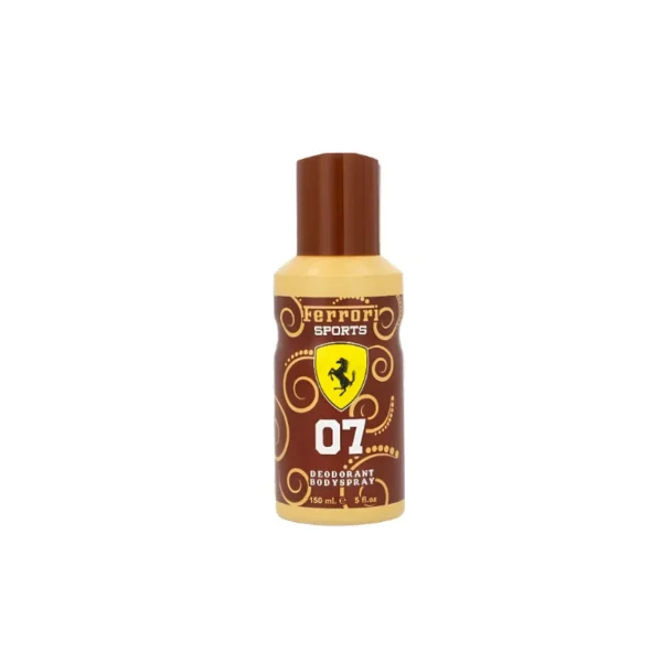 Ferrari Sports 07 Deodorant Body Spray 150ml – Ultra-Modern, Fresh & Aromatic Masculine Fragrance