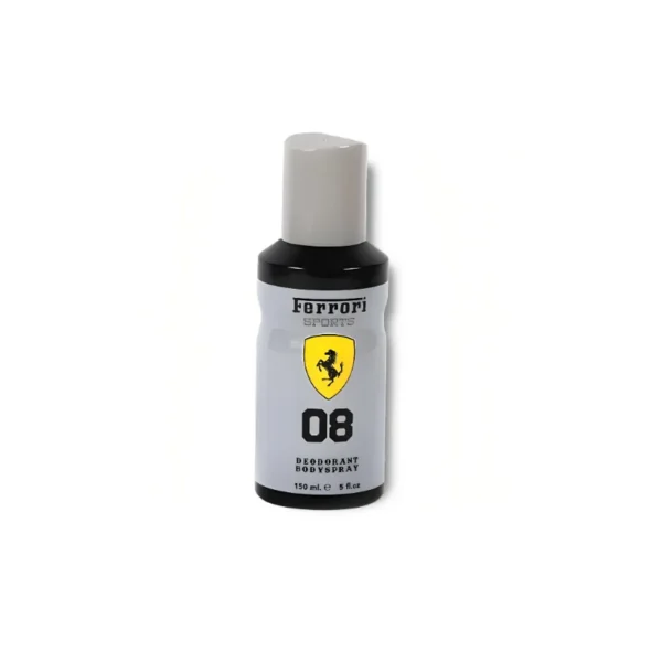 Ferrari Sports 08 Deodorant Body Spray 150ml – Bold, Spicy & Energetic Masculine Fragrance