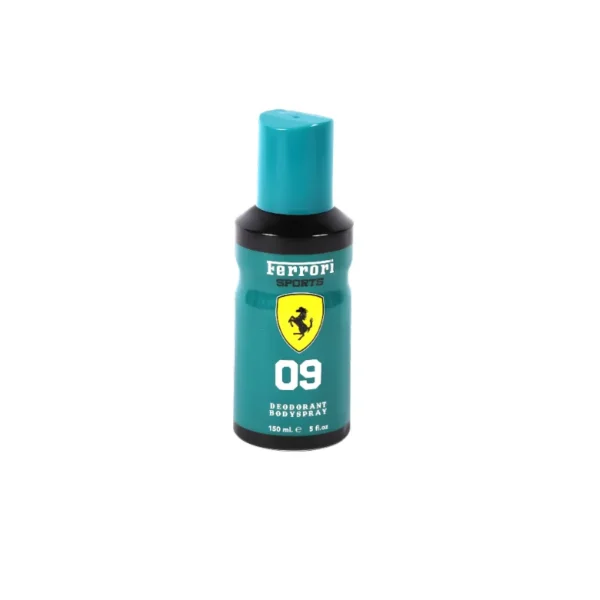 Ferrari Sports 09 Deodorant Body Spray 150ml – Modern, Aquatic & Zesty Masculine Fragrance