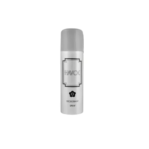 Havoc Silver Deodorant Body Spray 200ml – For Men (Clean, Classic & Aromatic)