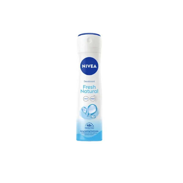 Nivea Fresh Natural Deodorant Body Spray 150ml – For Women (48H Freshness with Marine Extracts)