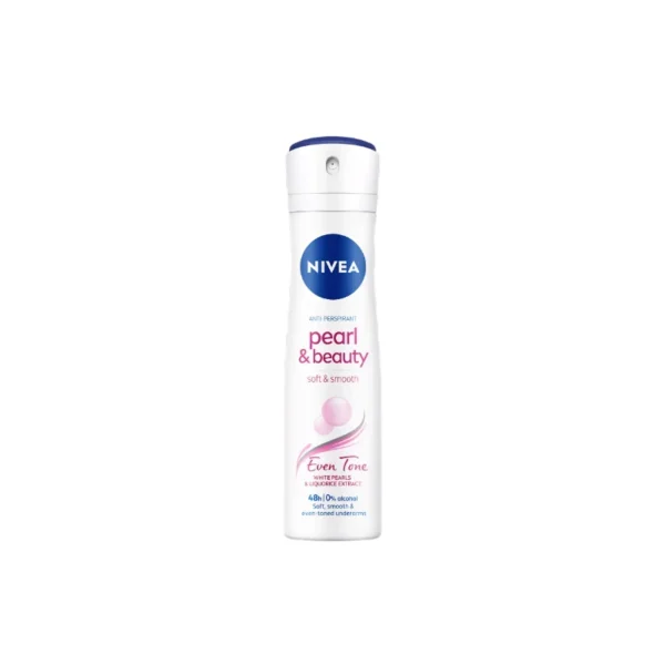 Nivea Pearl & Beauty Deodorant Body Spray 150ml – For Women (Smooth, Bright & 48H Care)