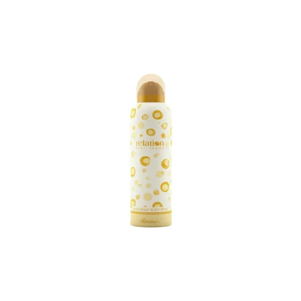 Rasasi Relation Deodorant Body Spray 200ml – For Men (Sharp, Fresh & Masculine)