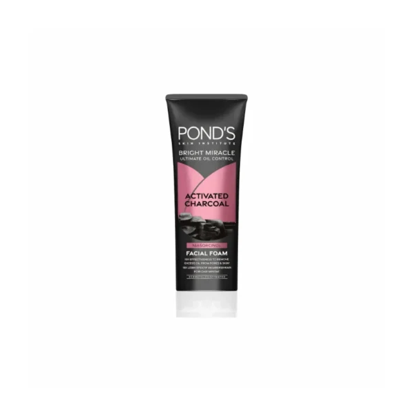 Pond's Bright Miracle Detox Clear Facial Foam 100ml – Activated Charcoal & Niasorcinol Deep Cleanser (Imported)