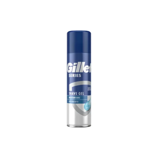 Gillette Series Moisturising Shave Gel 200ml – High-Glide Cocoa Butter Ultra-Hydrating Shaving Gel (Imported)