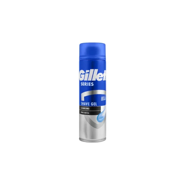 Gillette Series Cleansing Shave Gel with Charcoal 200ml – Deep Purifying & Complete Irritation Defense Shaving Gel (Imported)