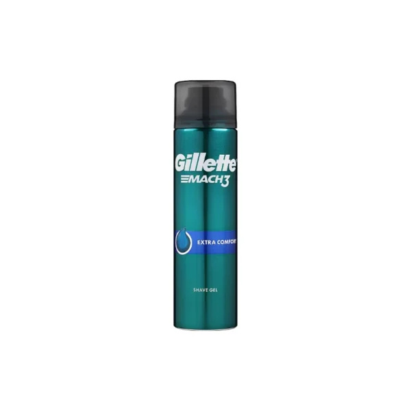 Gillette Mach3 Extra Comfort Shave Gel 200ml – Complete Defense Against Razor Burn Smooth Shaving Gel (Imported)