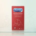 Durex Settebello Supersottile Ultra Thin Condoms 10 Pack – High Sensitivity Smooth Natural Rubber Latex Condoms (Imported) - Image 2