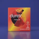 Durex Feel Thin / Feel Intimate Easy-On Condoms 3 Pack – Ultra Thin High Sensitivity Natural Rubber Latex Condoms (Imported) - Image 2