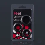Feel Silicone Rubber & Elastic Ejaculation Support Rings (3-Pack Set) – Reusable Stretchable Performance Rings for Men (Imported) - Image 2