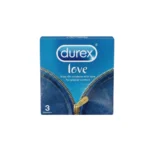 Durex Mutual Pleasure Condoms 3 Pack – Ribbed & Dotted Delay Climax Natural Rubber Latex Condoms (Imported)