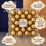 Ferrero Rocher Fine Hazelnut Chocolates T24 (300g) Box | Luxury Gift Chocolate Price in Pakistan - Image 3