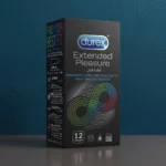 Durex Extended Pleasure Condoms 12 Pack – Benzocaine Delay Climax Natural Rubber Latex Condoms (Imported) - Image 2