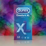Durex Comfort XL Easy-On Condoms 12 Pack – Extra Large Wide Fit Smooth Natural Rubber Latex Condoms (Imported) - Image 2