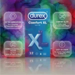 Durex Comfort XL Easy-On Condoms 12 Pack – Extra Large Wide Fit Smooth Natural Rubber Latex Condoms (Imported) - Image 3