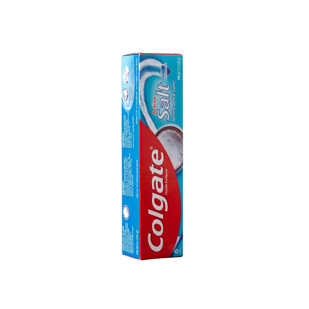 1 Colgate Active Salt Antibacterial Toothpaste 100ml (152g) – Imported Oral Care for Healthy Teeth & Gums - Image 1