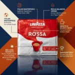 Lavazza Qualità Rossa Ground Coffee Duo Pack (2 x 250g) – Imported Italian Medium Roast Espresso (Intensity 5/10) - Image 3