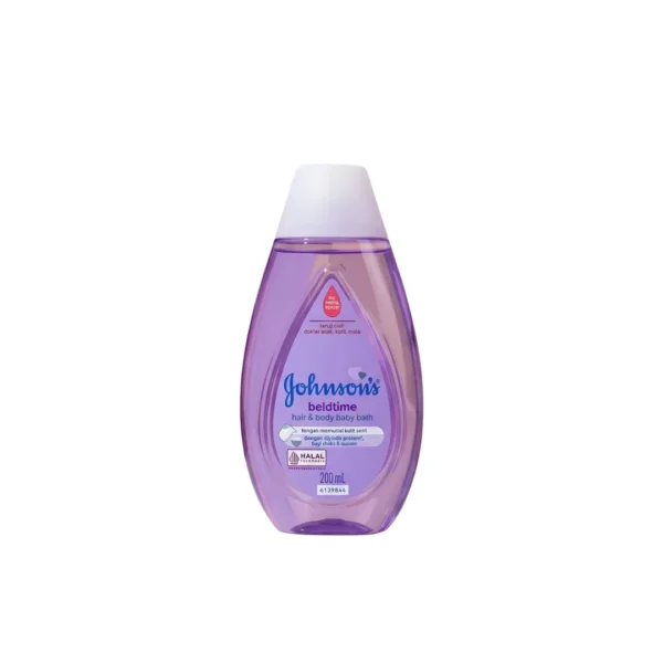Johnson's Bedtime Hair & Body Baby Bath 200ml – Imported Soothing Calming Wash