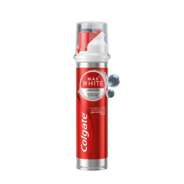 Colgate Max White Luminous Whitening Pump Toothpaste 100ml – Imported Stain Removal Oral Care