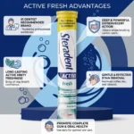 Steradent Active Fresh Denture Cleansing Tablets (30 Pack) – Imported Daily Antibacterial Cleanser - Image 3