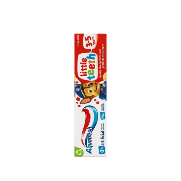 Aquafresh Little Teeth Kids Toothpaste 3-5 Years 50ml – Imported PAW Patrol Enamel Protection