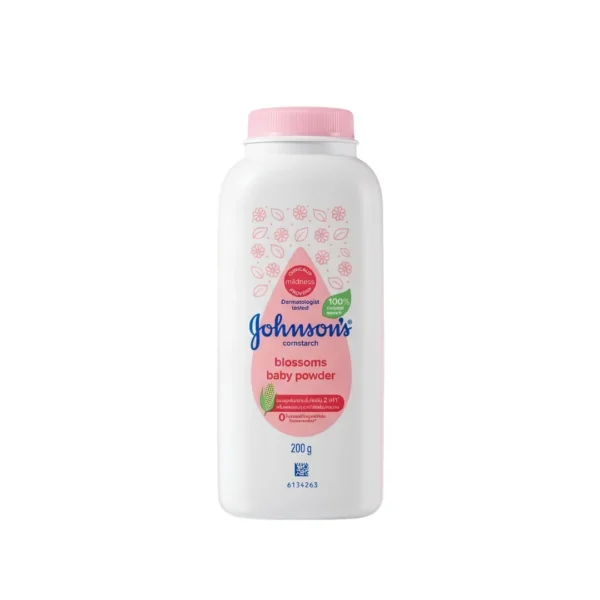 Johnson's Blossoms Cornstarch Baby Powder 200g – Imported Natural Moisture Absorbing Powder