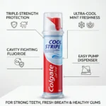 Colgate Cool Stripe Fluoride Pump Toothpaste 100ml – Imported 2-in-1 Fresh Breath & Cavity Care - Image 3