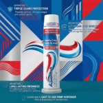 Aquafresh Fresh & Minty Triple Protection Pump Toothpaste 100ml – Imported Cavity & Sugar Acid Shield - Image 3