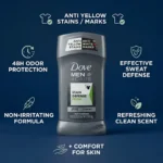 Dove Men+Care Stain Defense Antiperspirant Deodorant Stick - 76g / 2.7 oz - Image 3