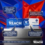 REACH Total Care Fights Cavity Peppermint Toothpaste 100g – Imported Herbal Rosemary & Eucalyptus - Image 3