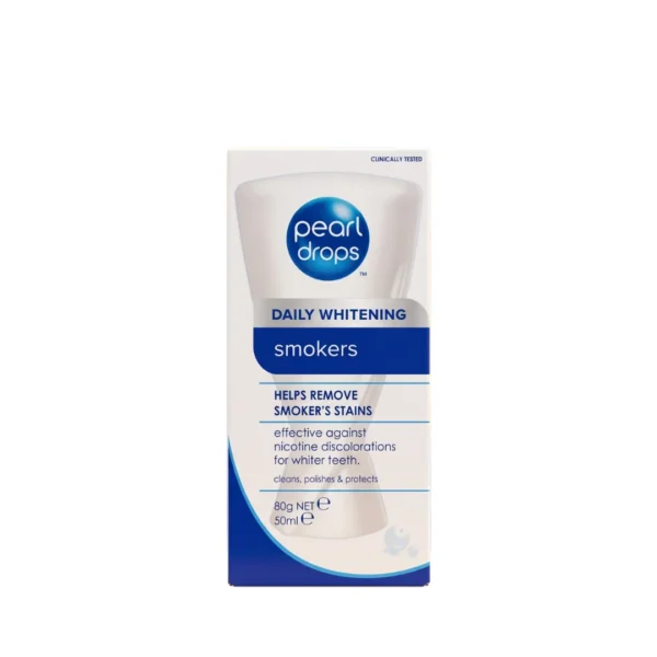 Pearl Drops Daily Whitening Smokers Toothpaste 50ml (80g) – Imported Stain & Nicotine Removal Polish
