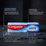 Colgate Advanced White Fluoride Toothpaste 100ml – Imported Whitening Oral Care for Whiter Teeth in 14 Days - Image 3