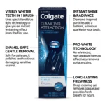 Colgate Diamond Attraction Power White Gel Toothpaste 75ml (100g) – Imported Blue Light Technology Oral Care - Image 3
