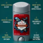 Old Spice Wild Collection Krakengard Deodorant Stick 85g (3.0 oz) – Long Lasting Odor Protection - Image 3