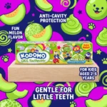 Kodomo Melon Gel Kids Toothpaste 45g – Imported Children's Anti-Cavity Protection - Image 3