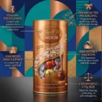 Lindt LINDOR Assorted Chocolate Truffles Canister 175g – Premium Imported Swiss Smooth Melting Chocolates Gift Tube - Image 3
